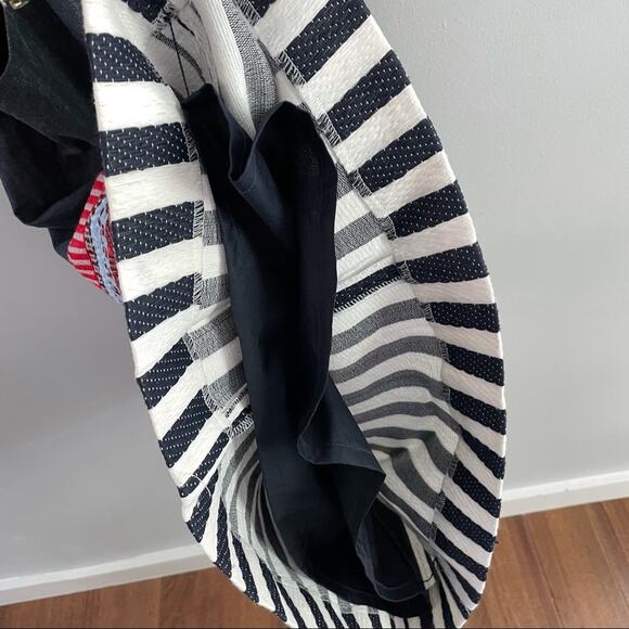 J. Crew Striped Chambray Sleeveless Dress Tapestry C1054 Drop Waist Textured 6 - Picture 9 of 11